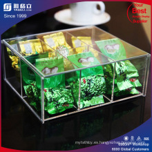 Caja de embalaje de té de acrílico personalizada